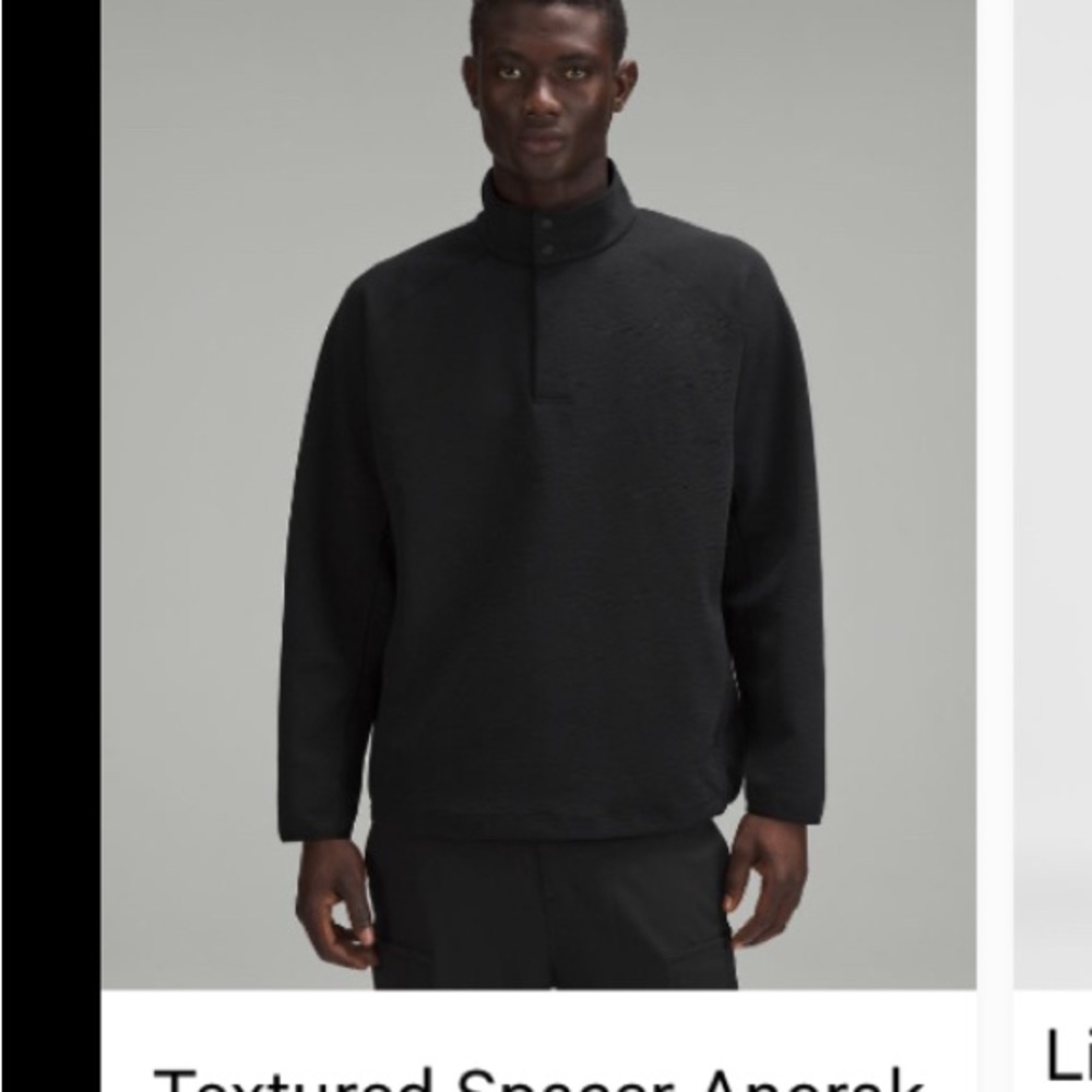 NWT Textured Spacer Pullover Anorak